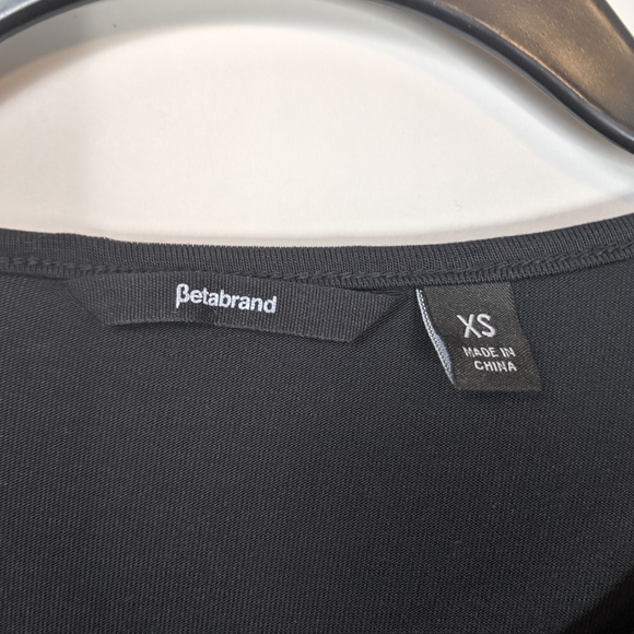 Betabrand Sweatshirt Travel Dress Black Pockets XS - Picture 5 of 9